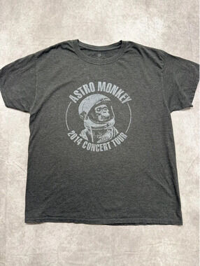 Astro Monkey 2014 Concert Tour T Shirt Mens L Heather Charcoal Graphic Tee